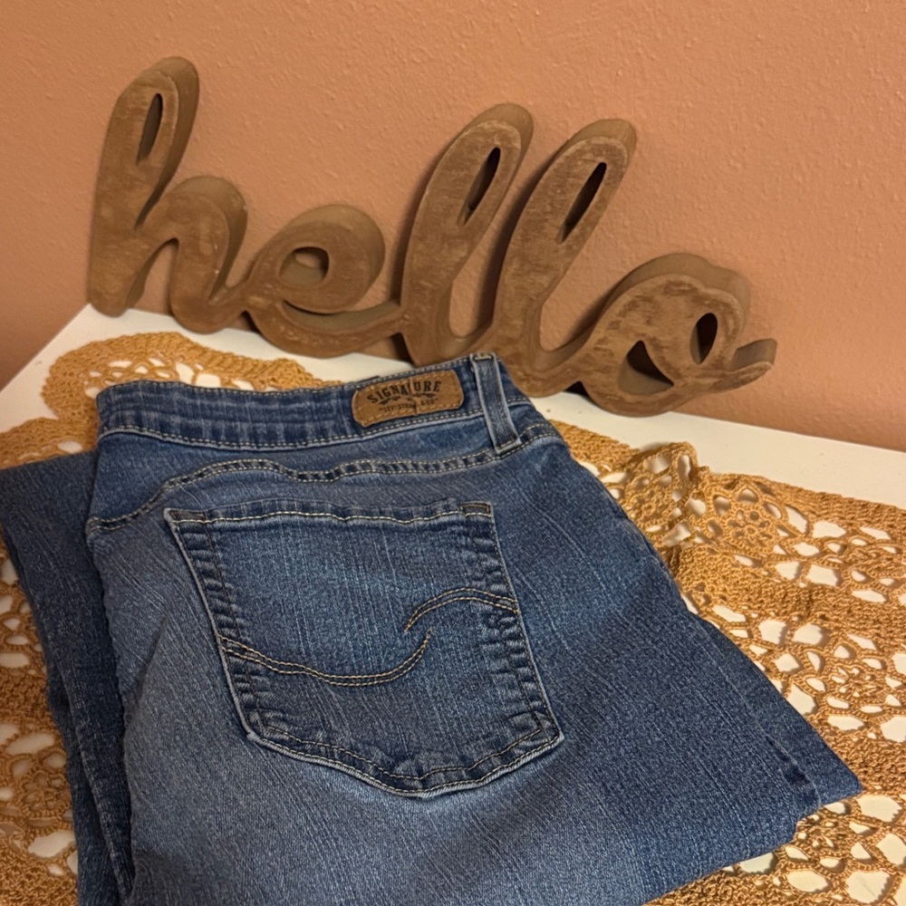 Designer Blue Straight Leg Jeans for Women